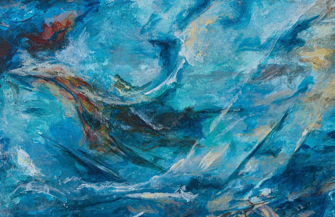 Atmospheric abstract painting, Alison Boothroyd