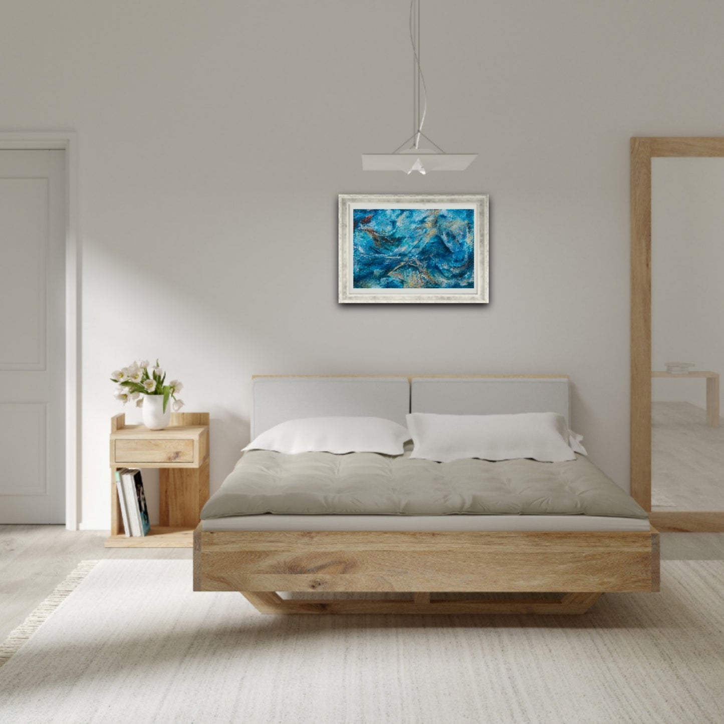 Atmospheric abstract painting, Alison Boothroyd