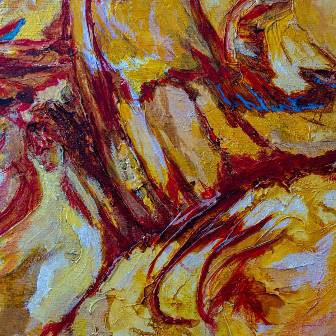 Dragons in Flight - Original Painting by Alison Boothroyd