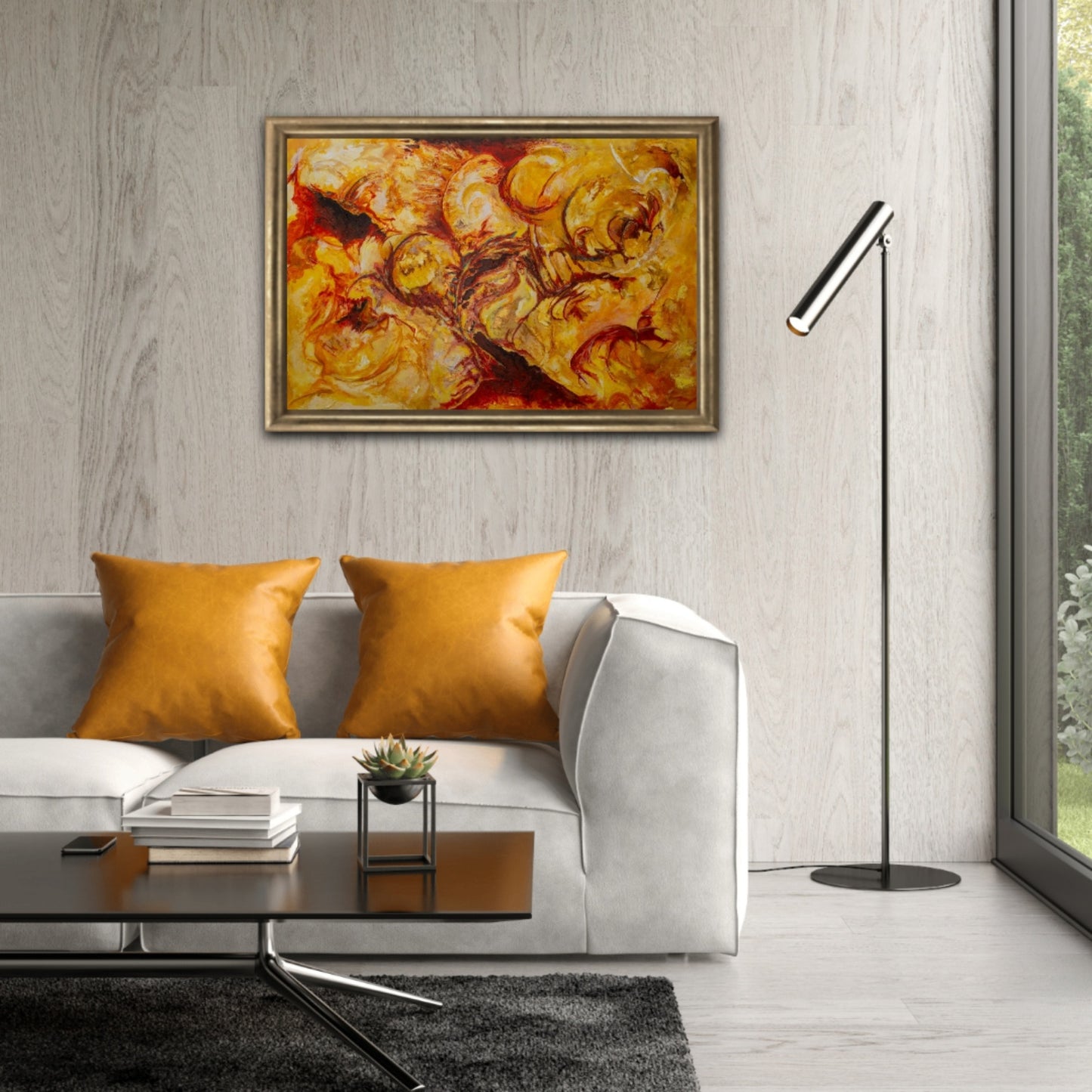Bold Abstract painting, Alison Boothroyd