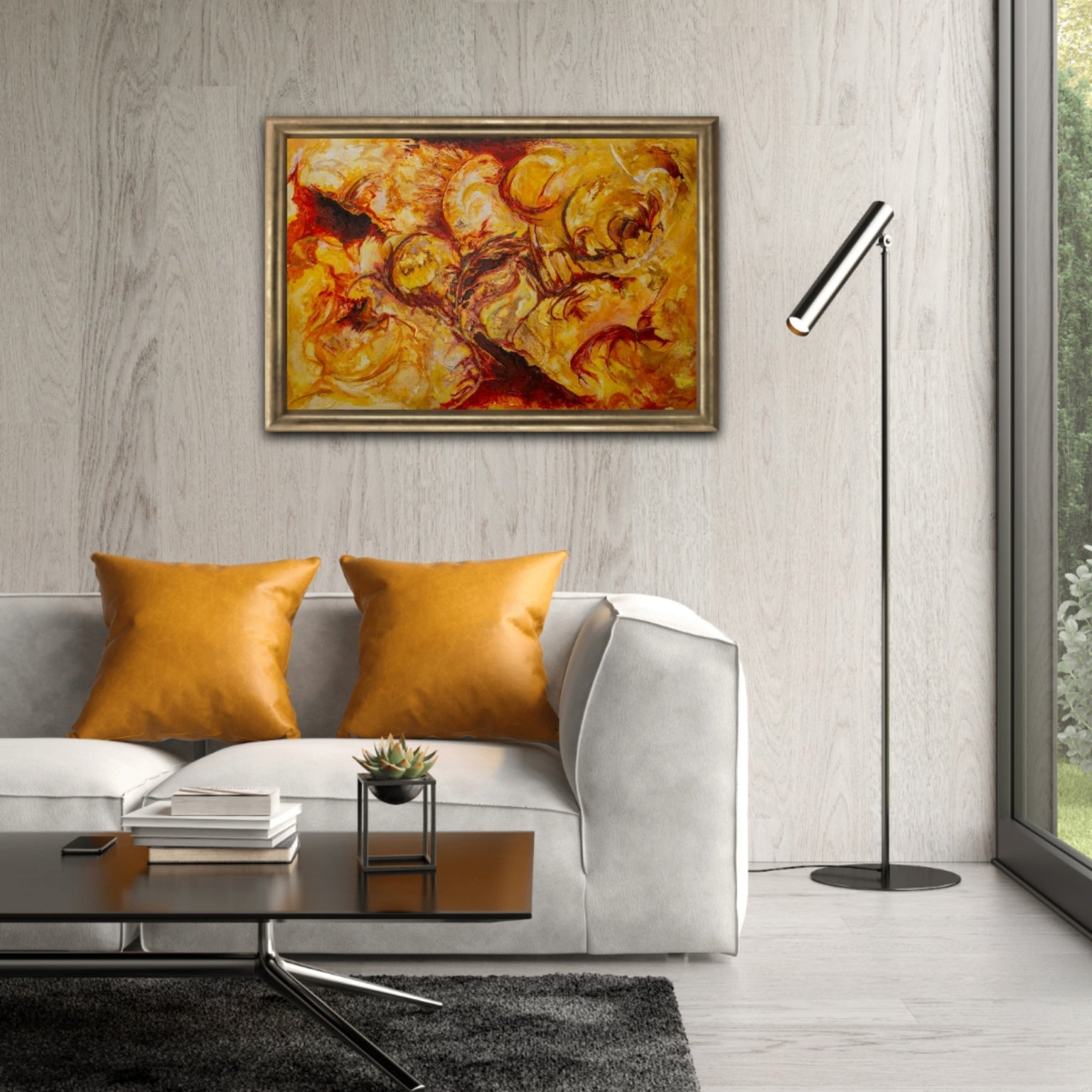 Bold Abstract painting, Alison Boothroyd