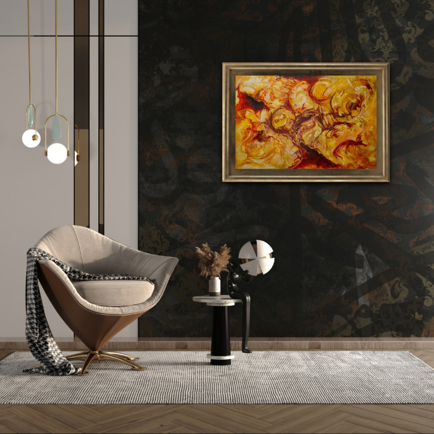 Bold Abstract painting, Alison Boothroyd