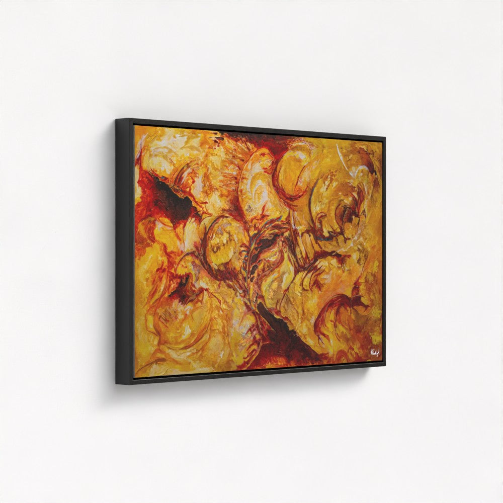 Dragons in Flight - Fine Art Print on Canvas