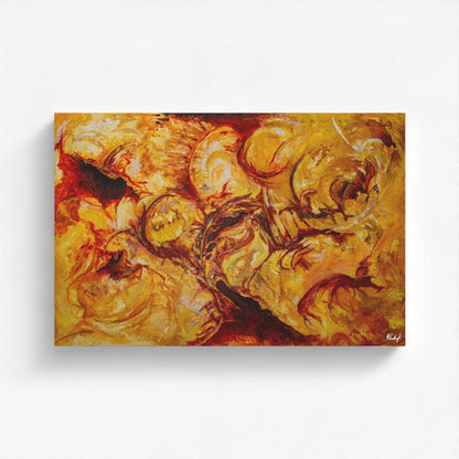 Dragons in Flight - Fine Art Print on Canvas