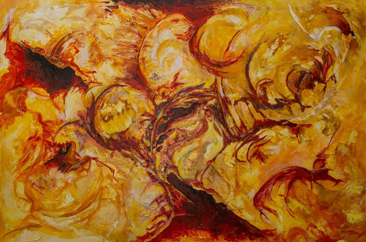 Bold Abstract painting, Alison Boothroyd