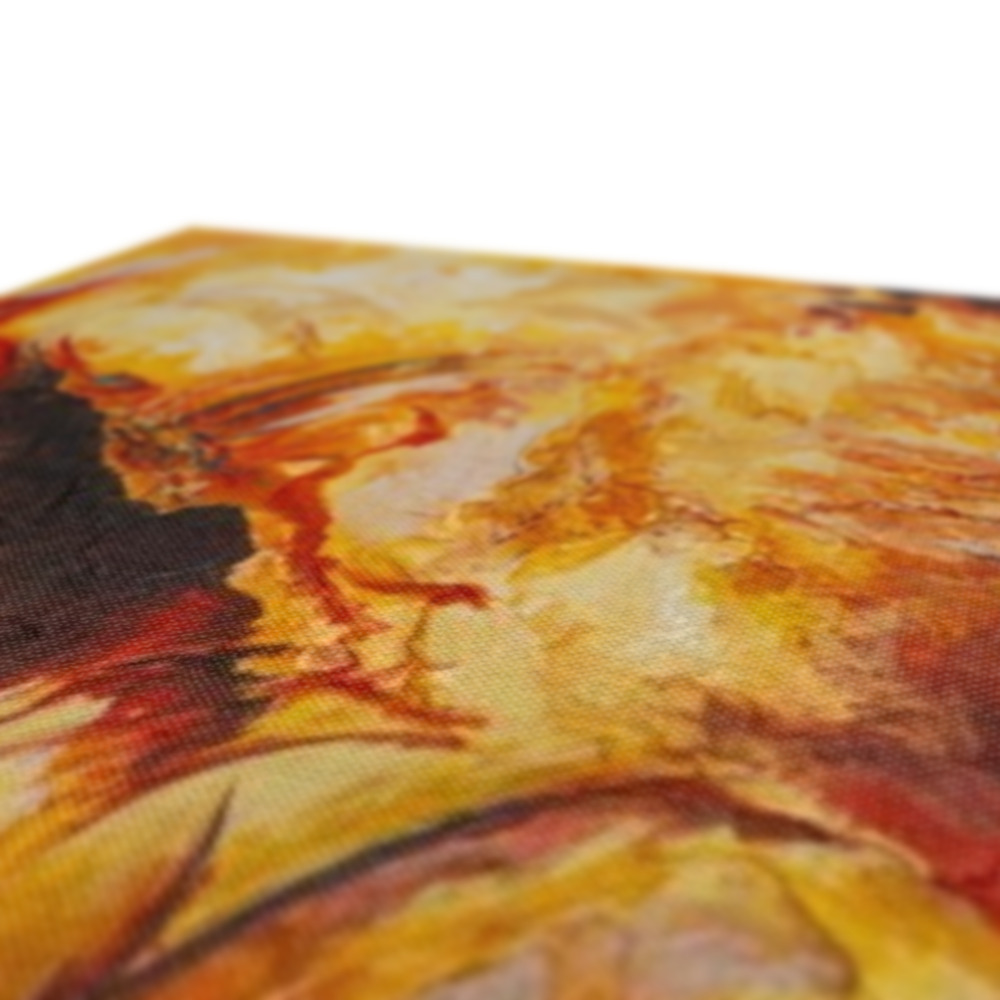 Dragons in Flight - Fine Art Print on Canvas
