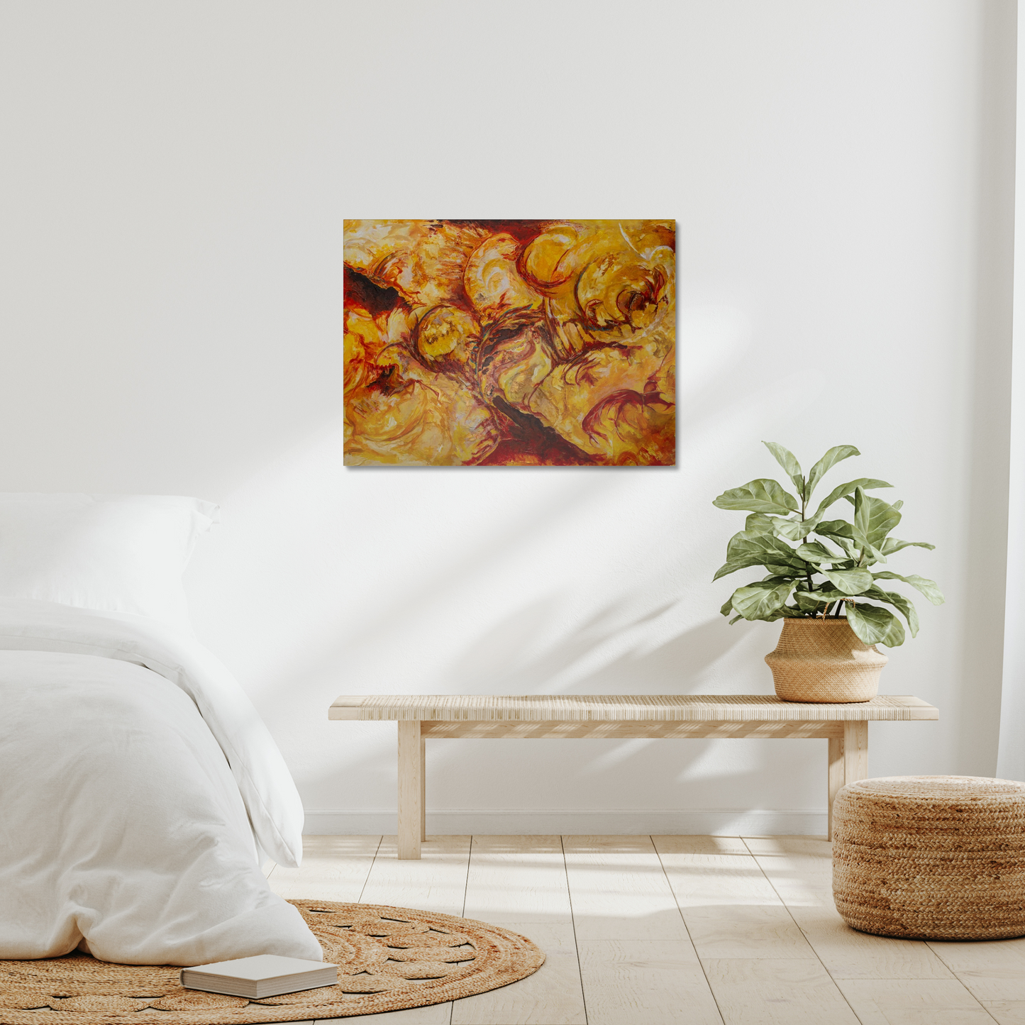Dragons in Flight - Fine Art Print on Canvas