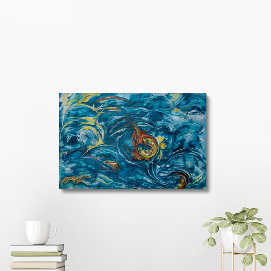 Energy from the Waves - Fine Art Print on Canvas