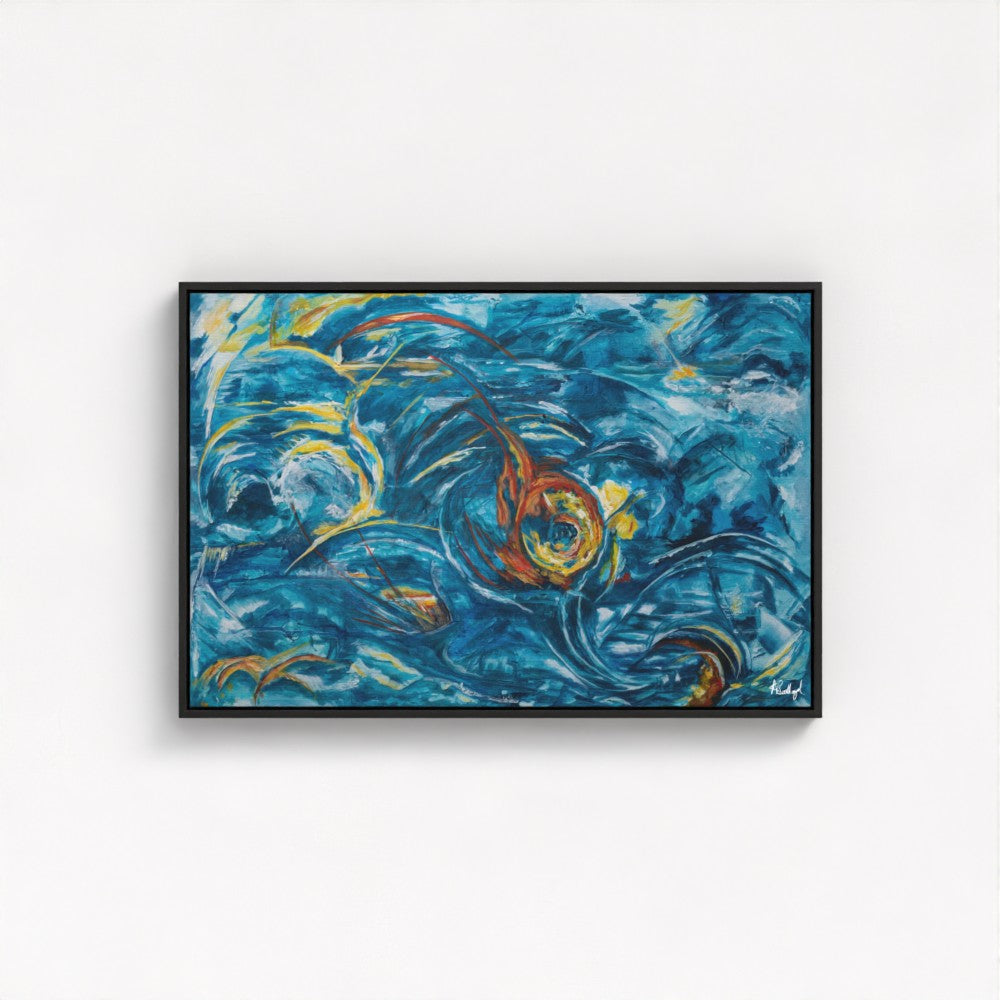 Energy from the Waves - Fine Art Print on Canvas