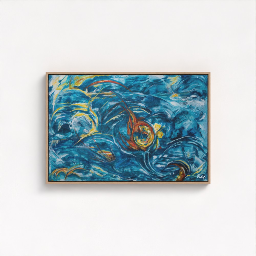 Energy from the Waves - Fine Art Print on Canvas