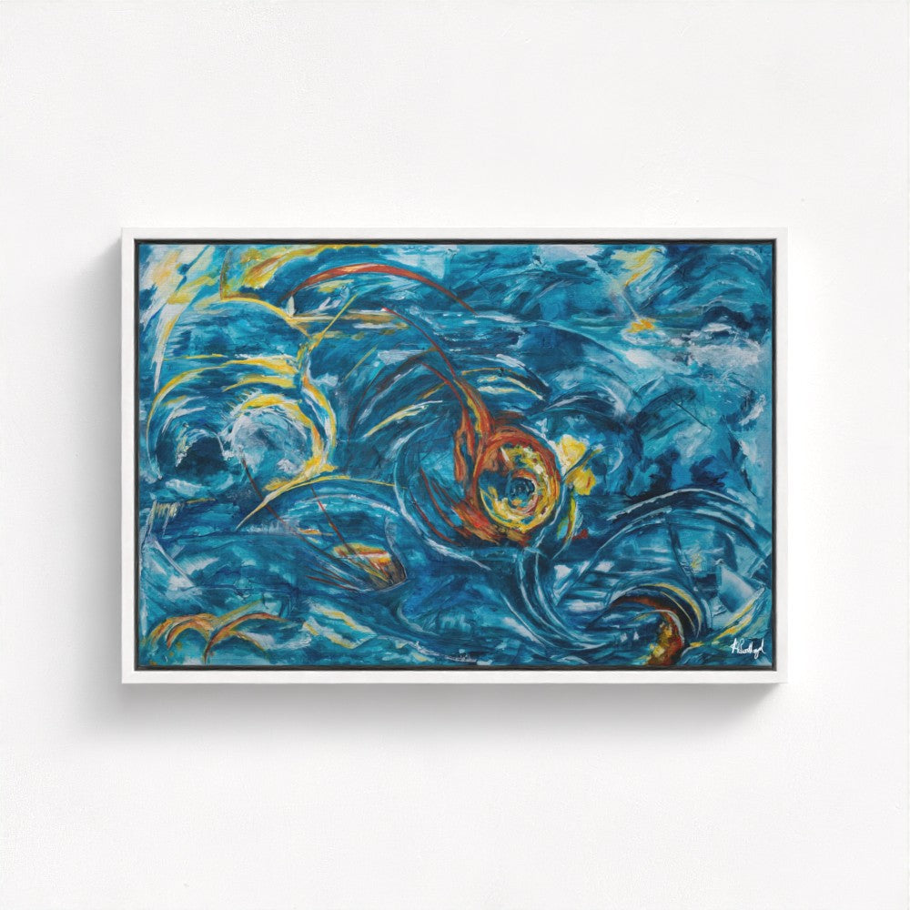 Energy from the Waves - Fine Art Print on Canvas