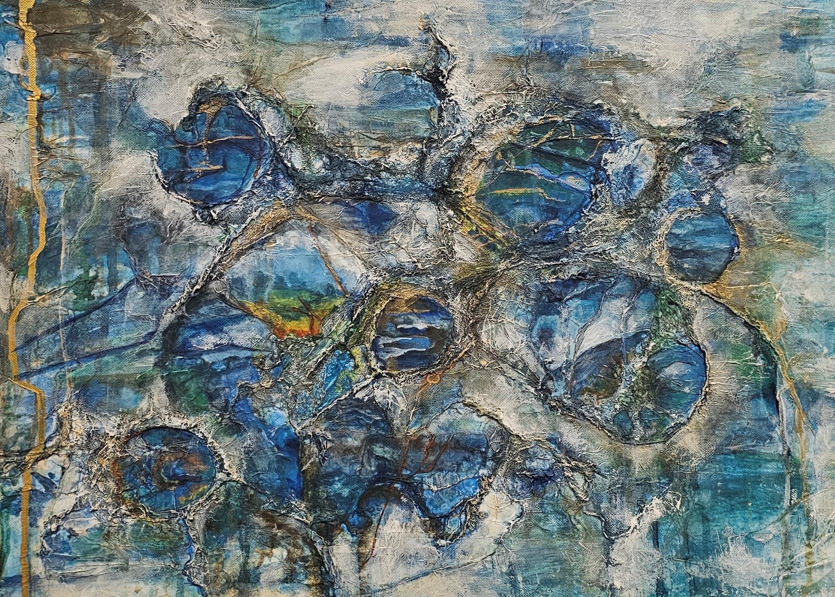 Expressive abstract painting, Alison Boothroyd