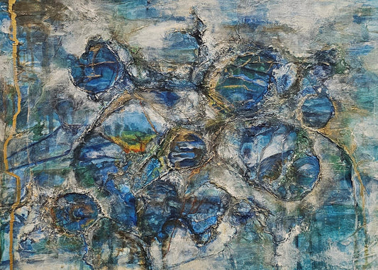 Expressive abstract painting, Alison Boothroyd