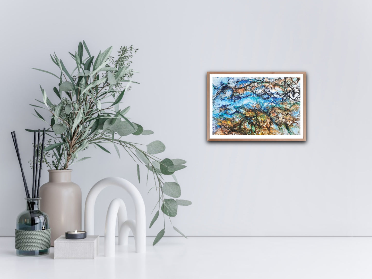 Expressive abstract painting, Alison Boothroyd