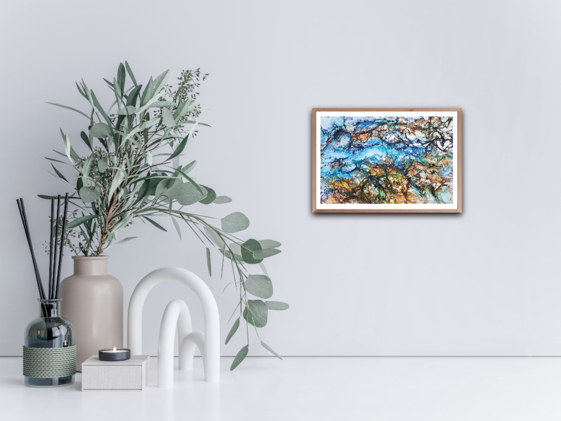 Expressive abstract painting, Alison Boothroyd