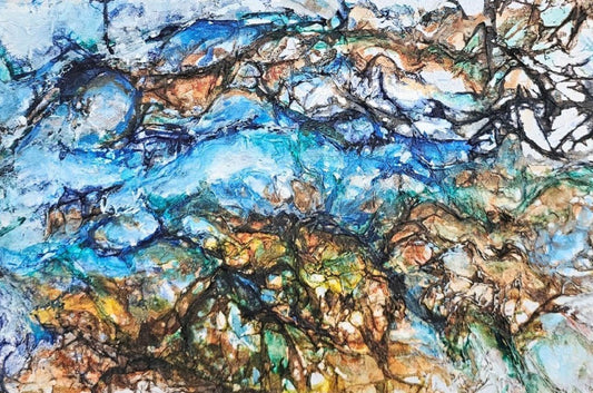 Expressive abstract painting, Alison Boothroyd