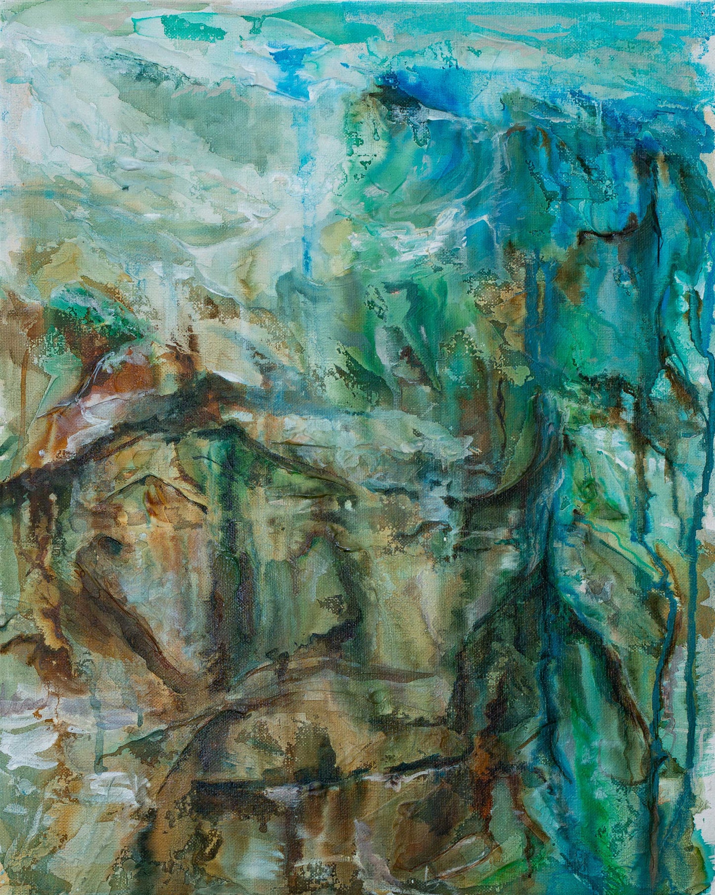 Atmospheric soothing abstract paintings, Alison Boothroyd