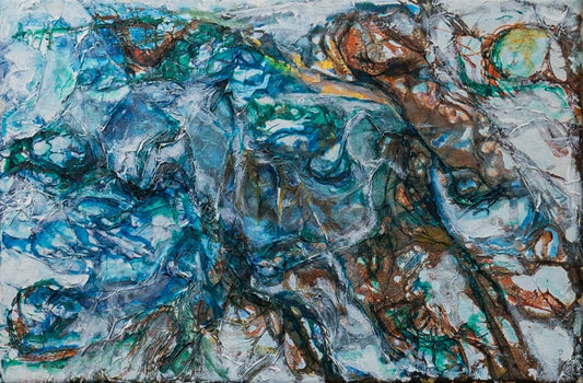 Expressive abstract painting, Alison Boothroyd