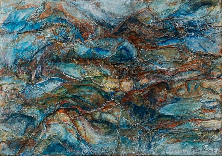 Expressive abstract painting, Alison Boothroyd