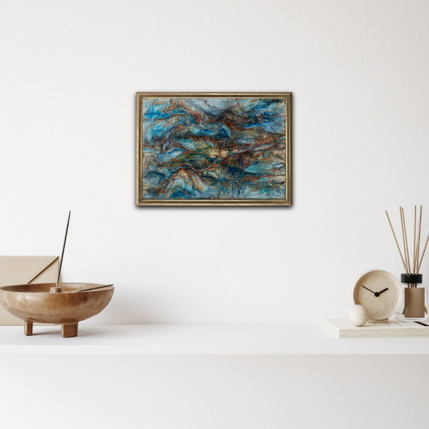 Expressive abstract painting, Alison Boothroyd