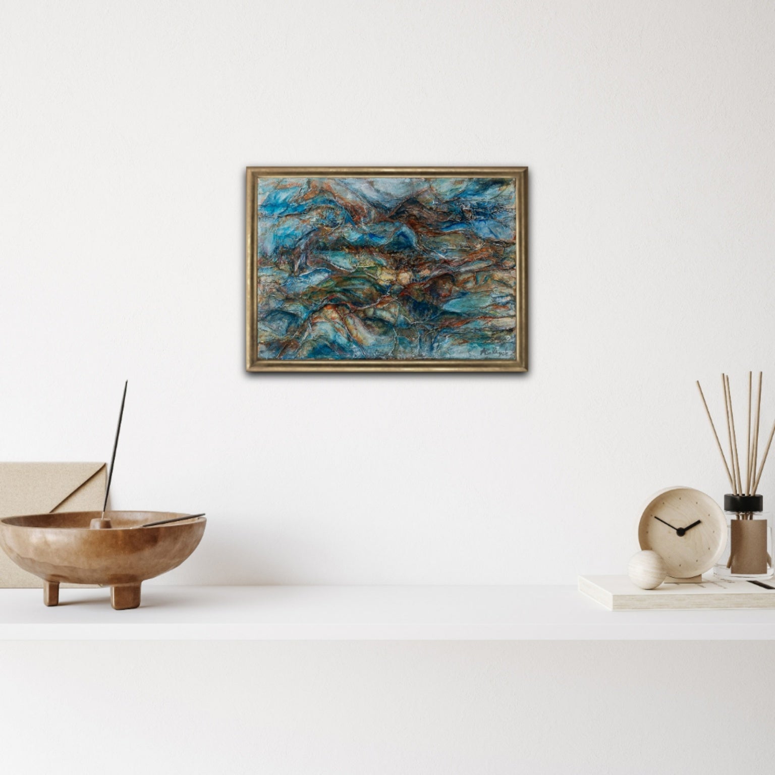 Expressive abstract painting, Alison Boothroyd