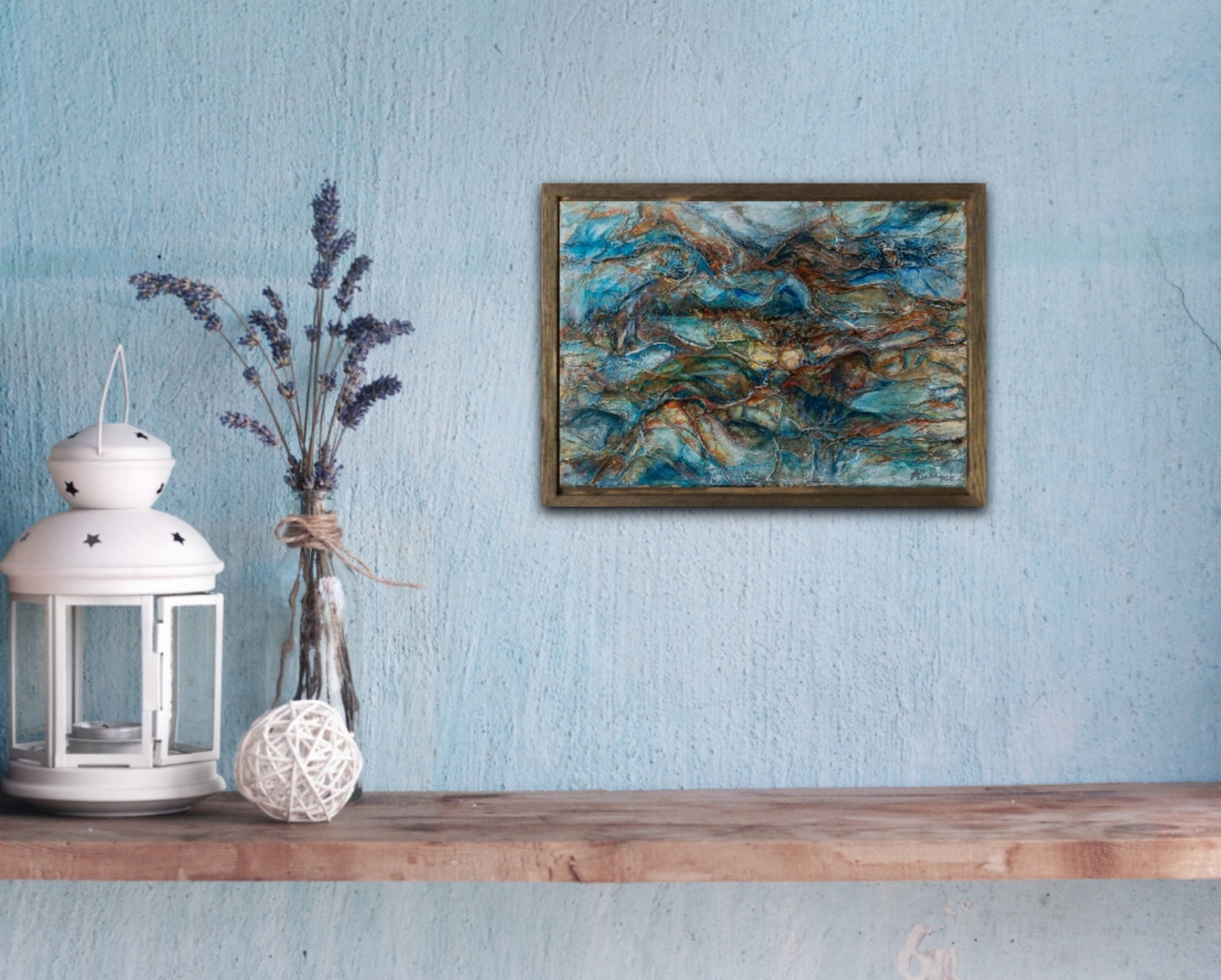 Expressive abstract painting, Alison Boothroyd