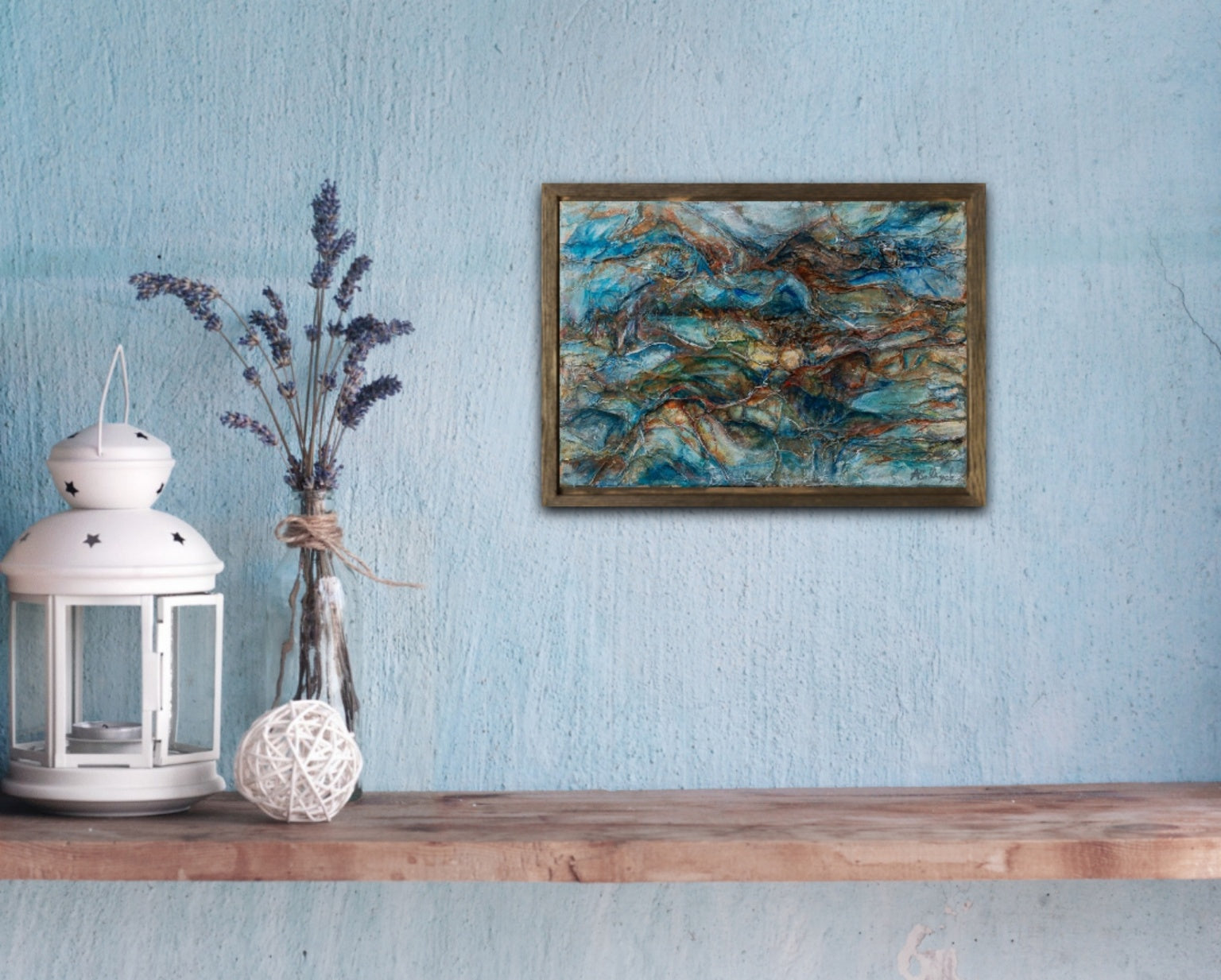Expressive abstract painting, Alison Boothroyd