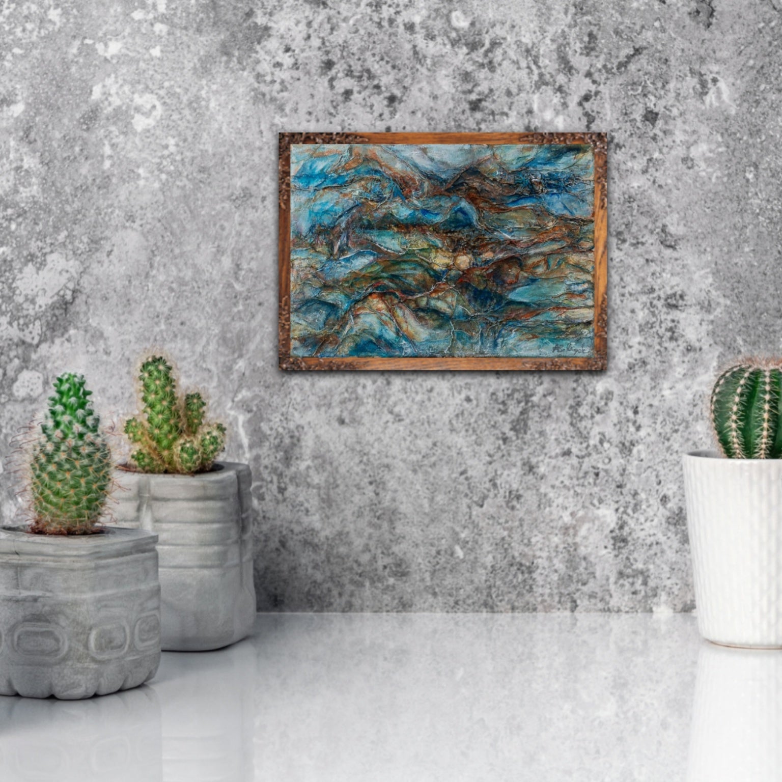Expressive abstract painting, Alison Boothroyd