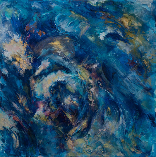 Atmospheric abstract painting, Alison Boothroyd