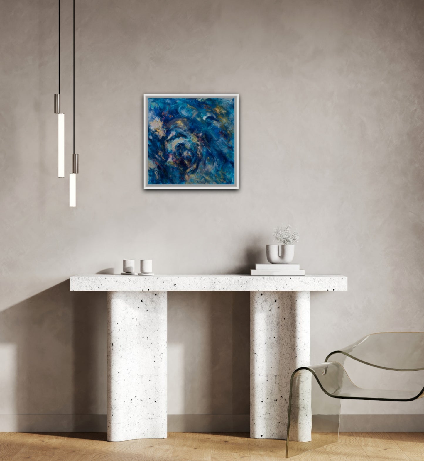Radiant Depths A Symphony of Light - Original Painting by Alison Boothroyd