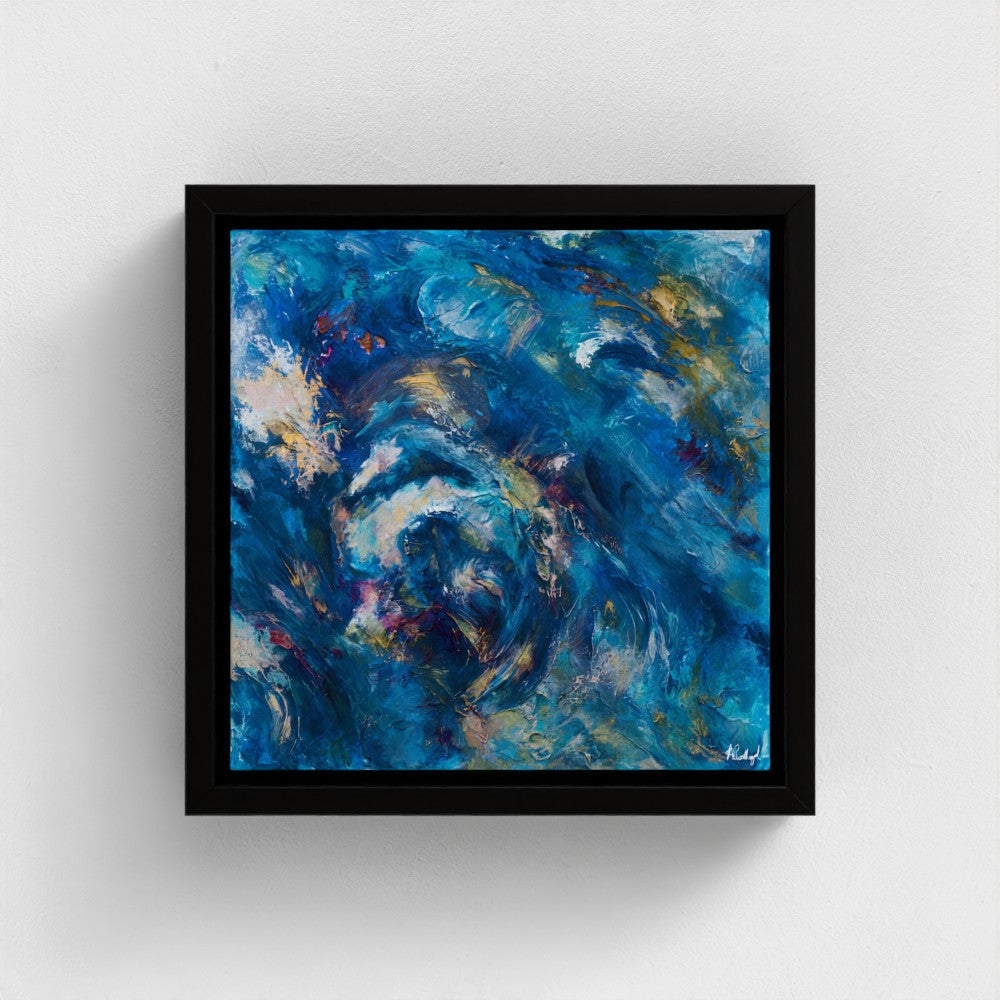 Radiant Depths A Symphony of Light - Fine Art Print on Canvas
