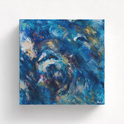 Radiant Depths A Symphony of Light - Fine Art Print on Canvas