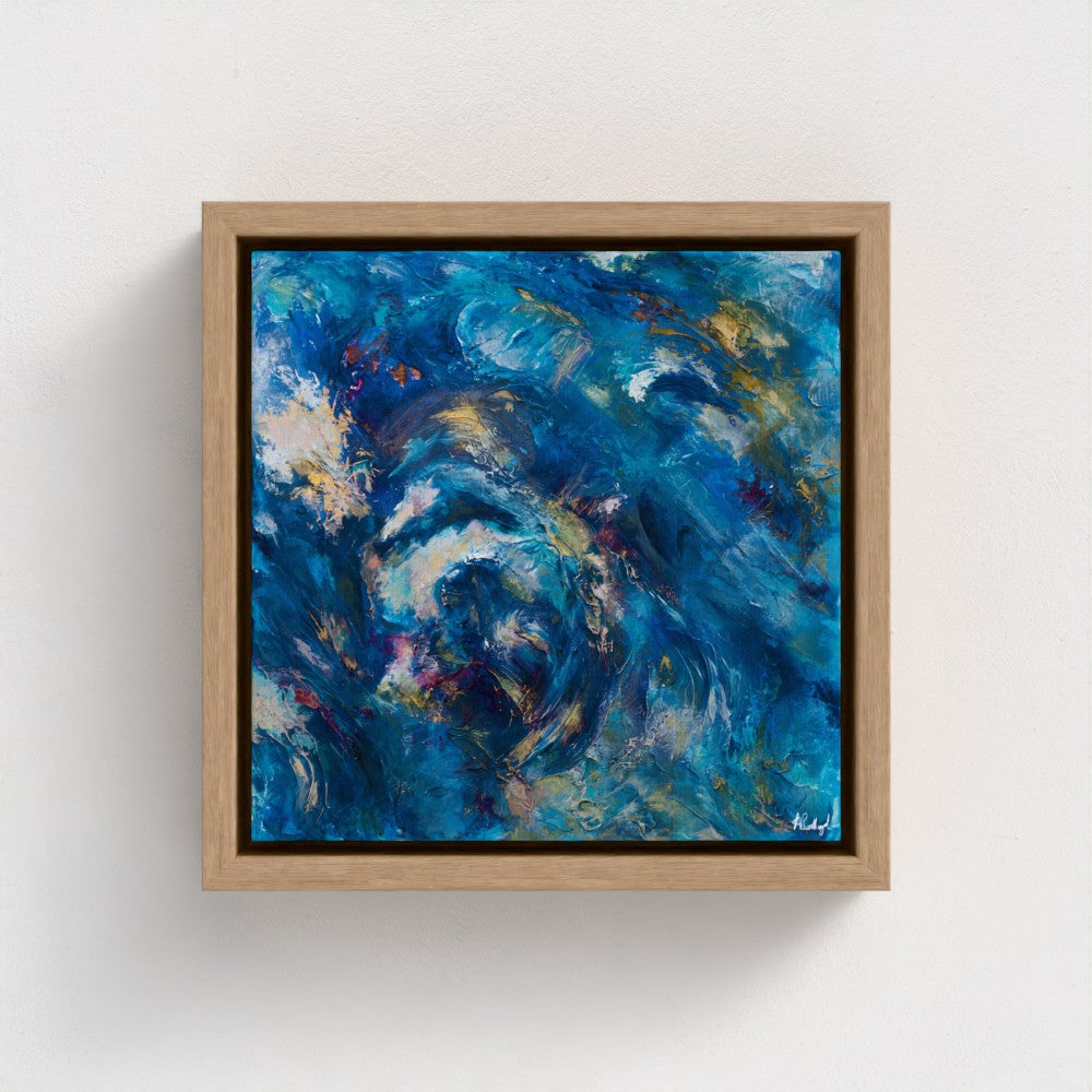 Radiant Depths A Symphony of Light - Fine Art Print on Canvas