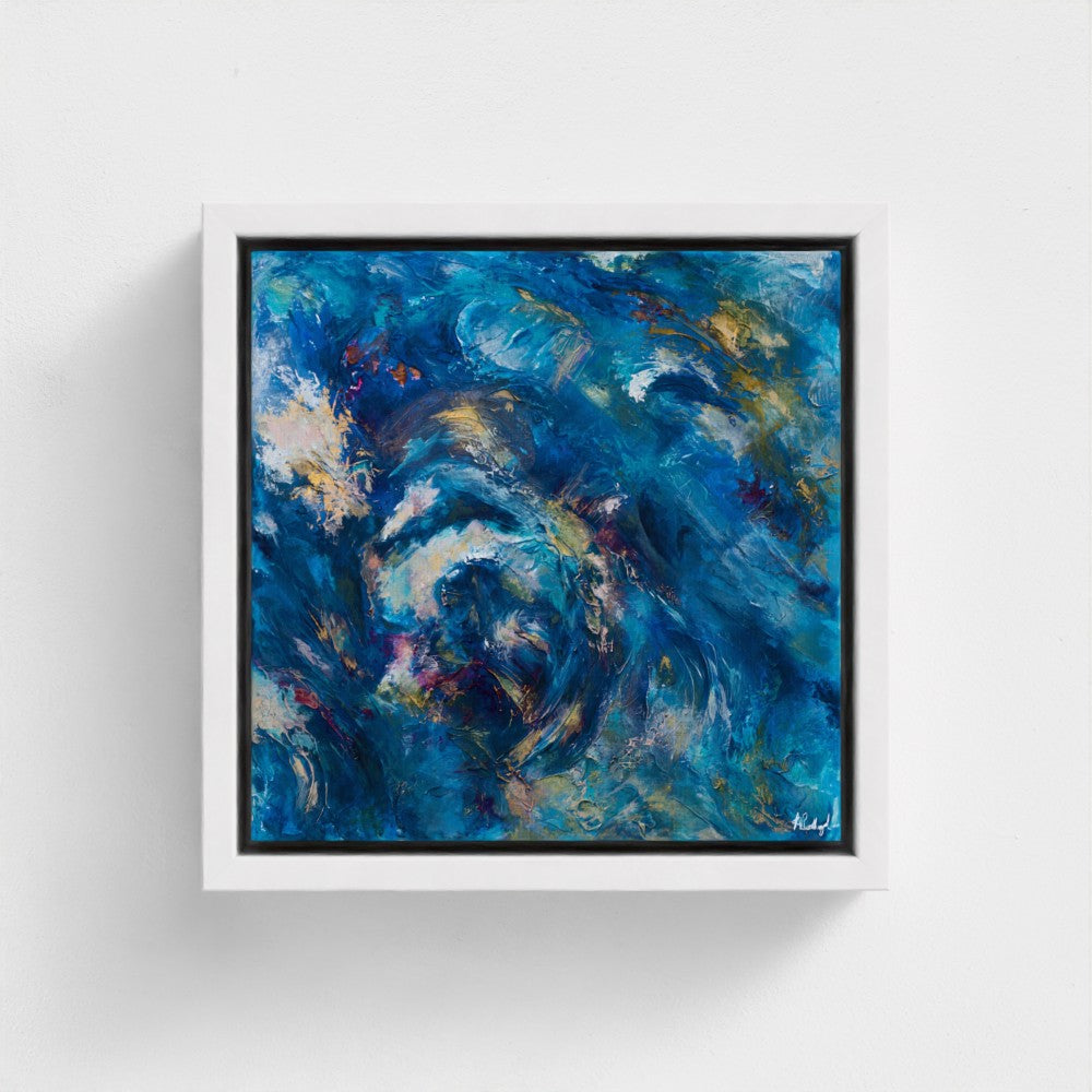 Radiant Depths A Symphony of Light - Fine Art Print on Canvas