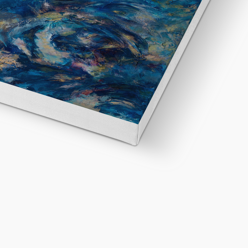 Radiant Depths A Symphony of Light - Fine Art Print on Canvas
