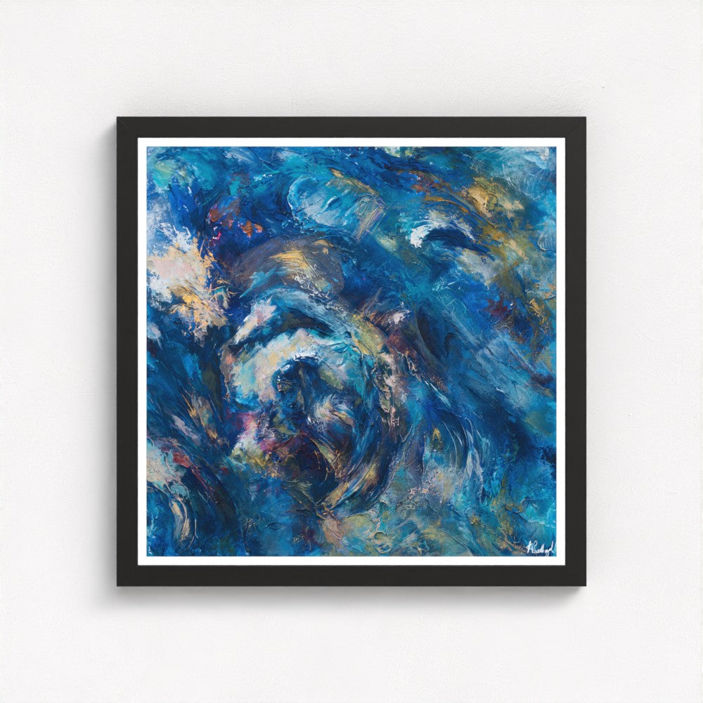 Radiant Depths A Symphony of Light - Fine Art Print on Paper