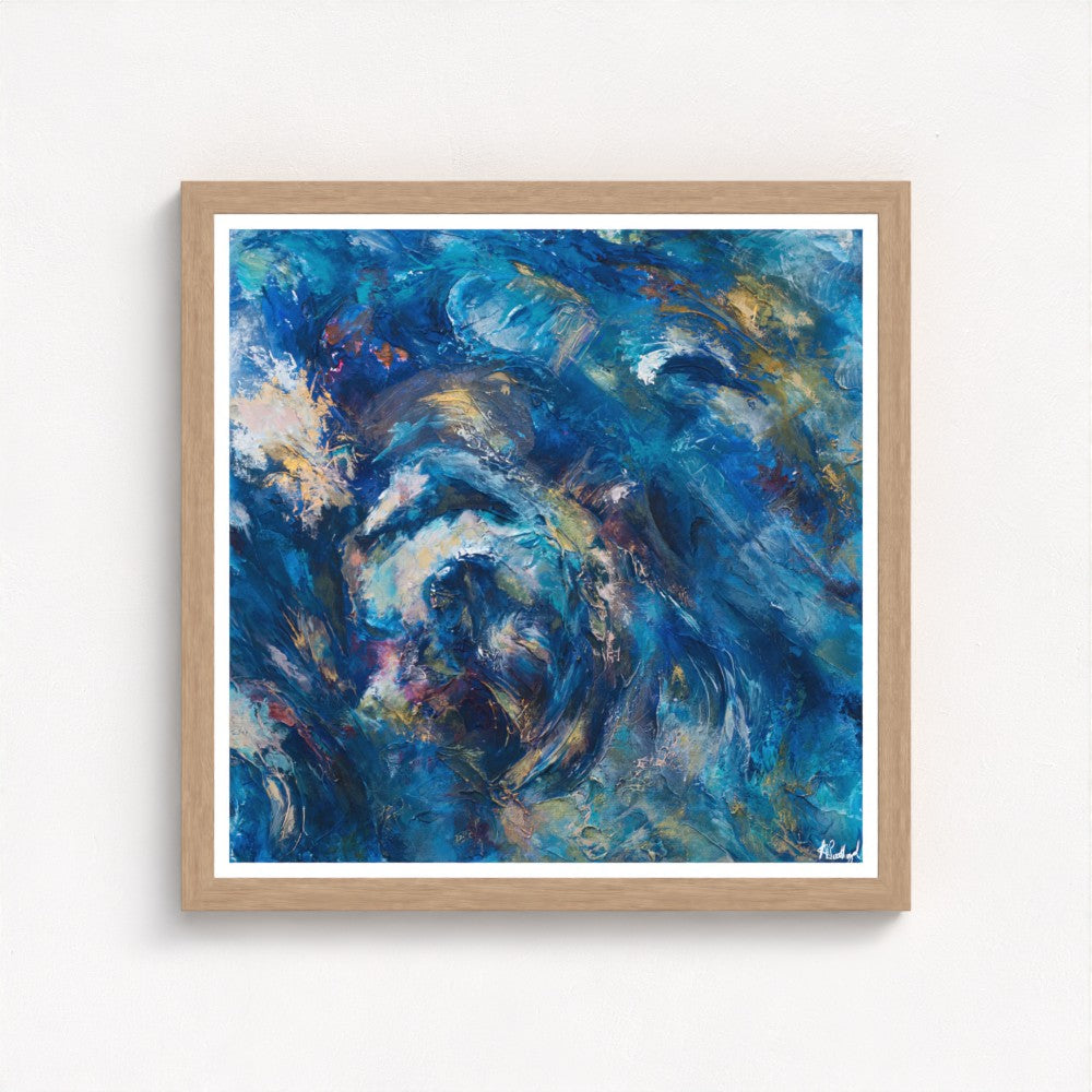Radiant Depths A Symphony of Light - Fine Art Print on Paper