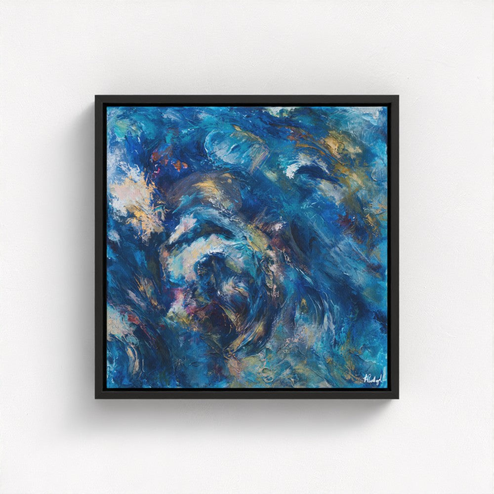 Radiant Depths A Symphony of Light - Fine Art Print on Canvas