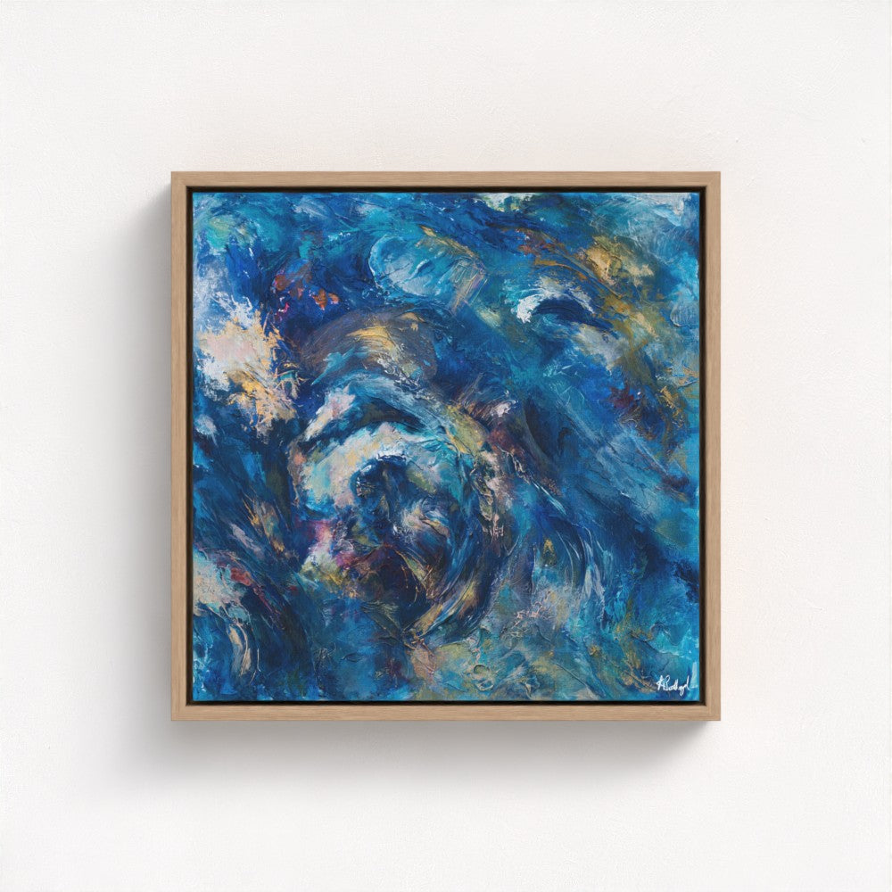 Radiant Depths A Symphony of Light - Fine Art Print on Canvas