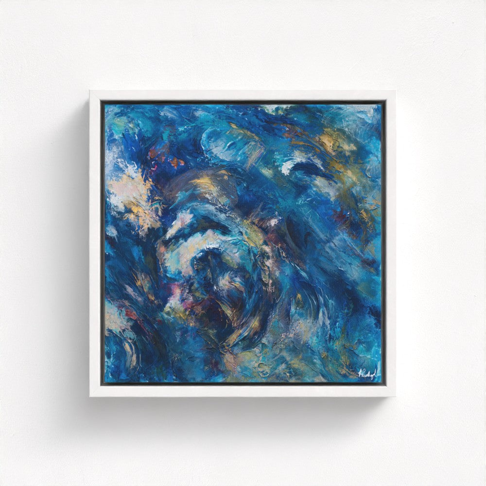 Radiant Depths A Symphony of Light - Fine Art Print on Canvas