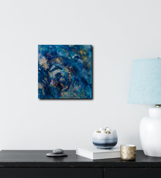 Radiant Depths A Symphony of Light - Fine Art Print on Canvas