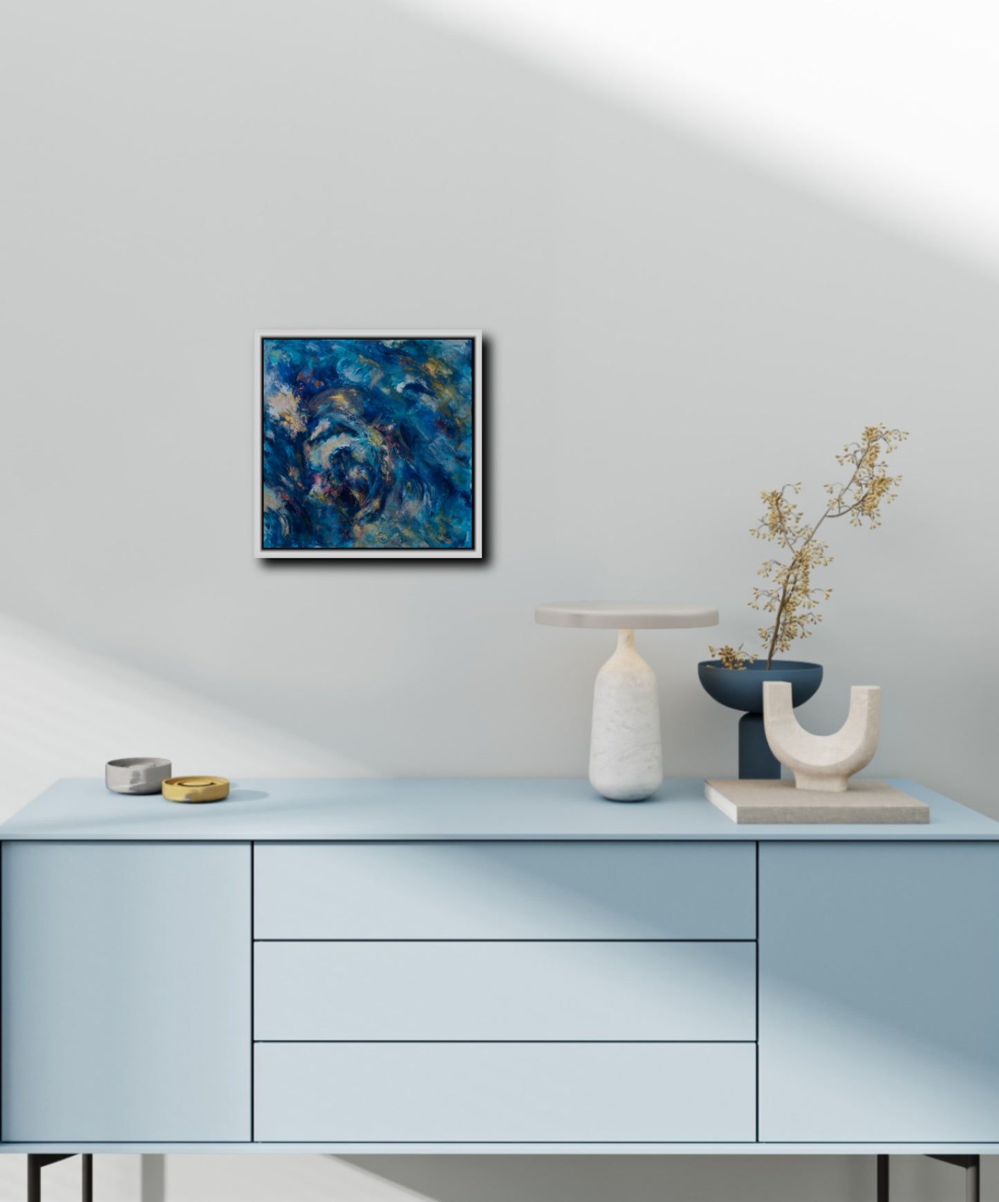 Radiant Depths A Symphony of Light - Fine Art Print on Canvas