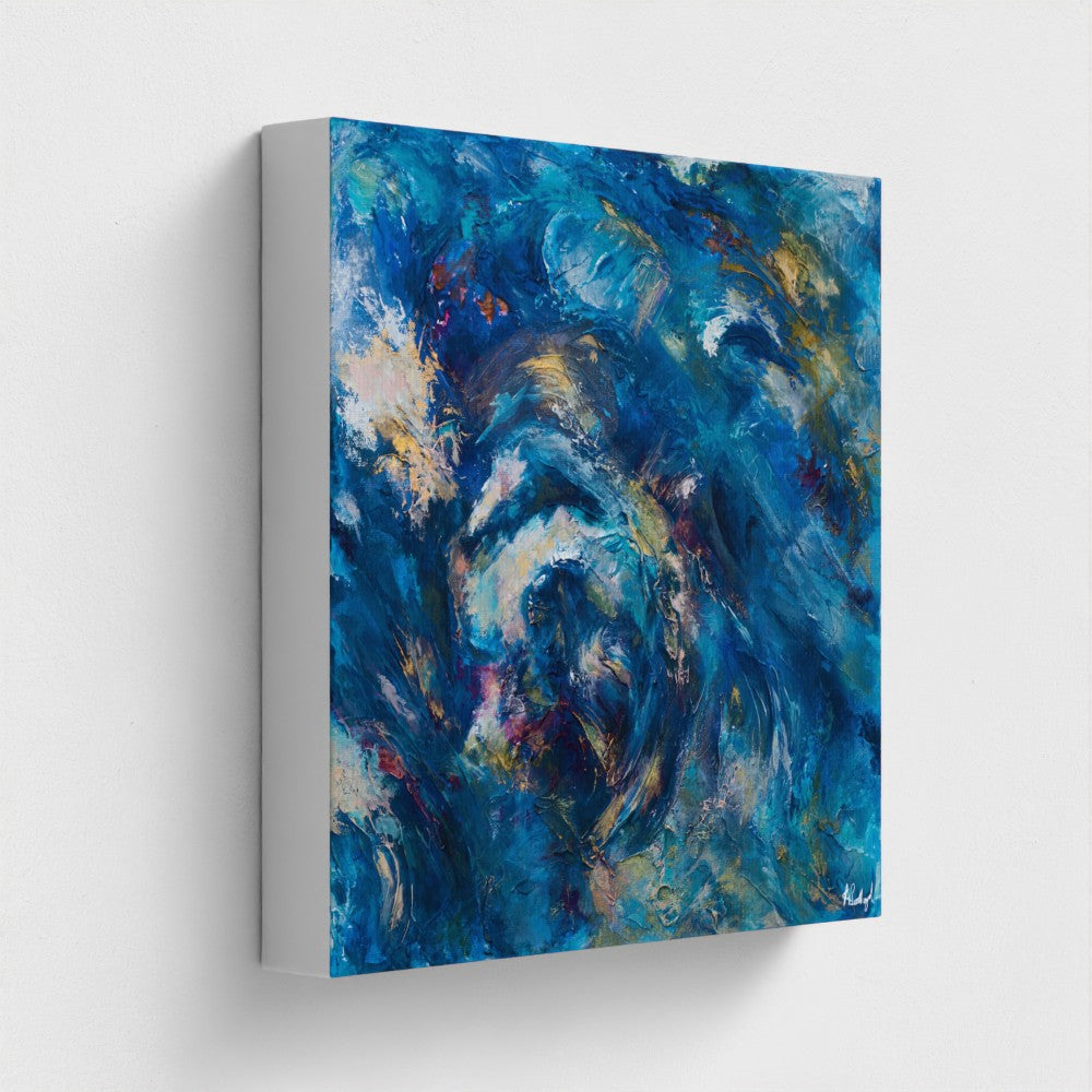 Radiant Depths A Symphony of Light - Fine Art Print on Canvas