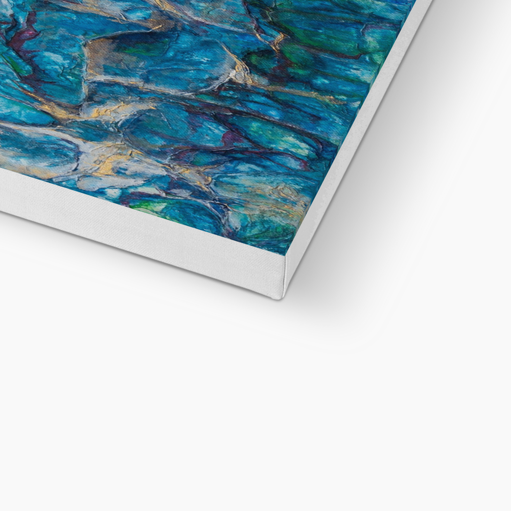 Rhythms of Water and Stone - Fine Art Print on Canvas