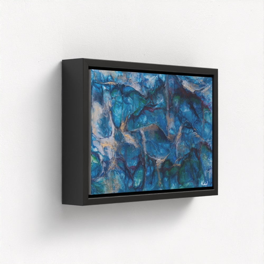 Rhythms of Water and Stone - Fine Art Print on Canvas