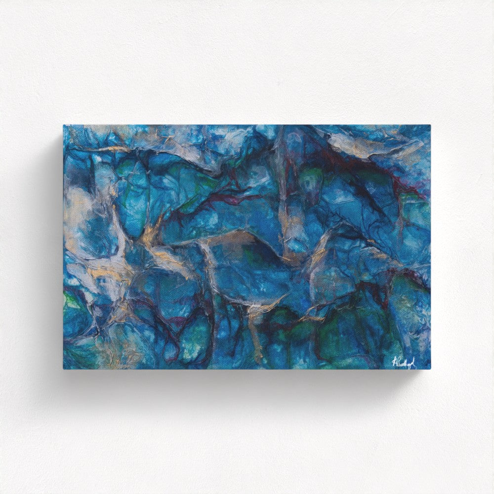 Rhythms of Water and Stone - Fine Art Print on Canvas