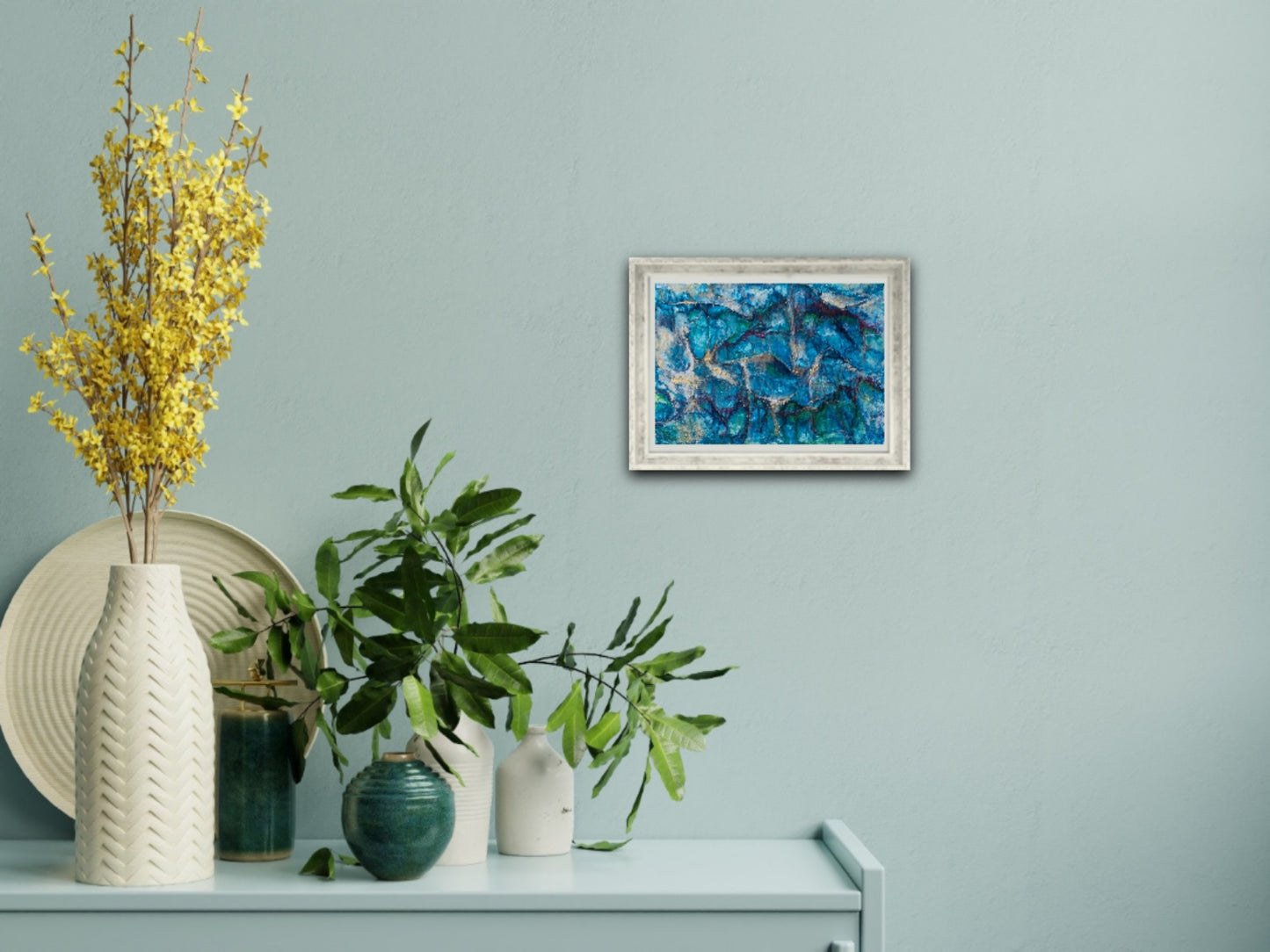 Expressive abstract painting, Alison Boothroyd