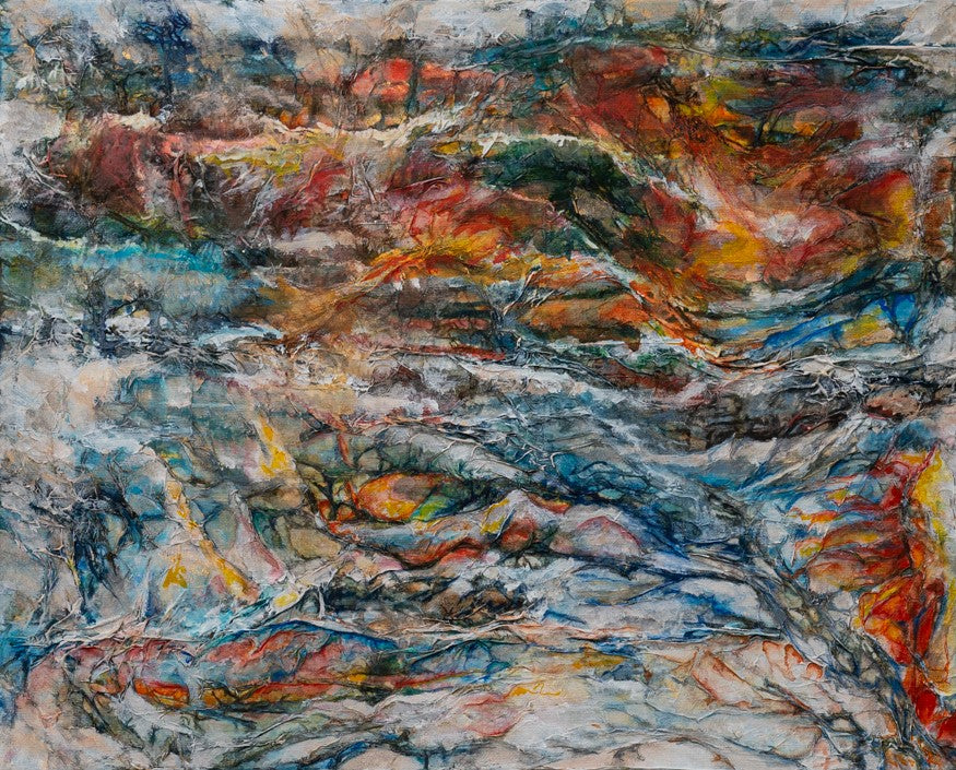 Expressive abstract painting, Alison Boothroyd