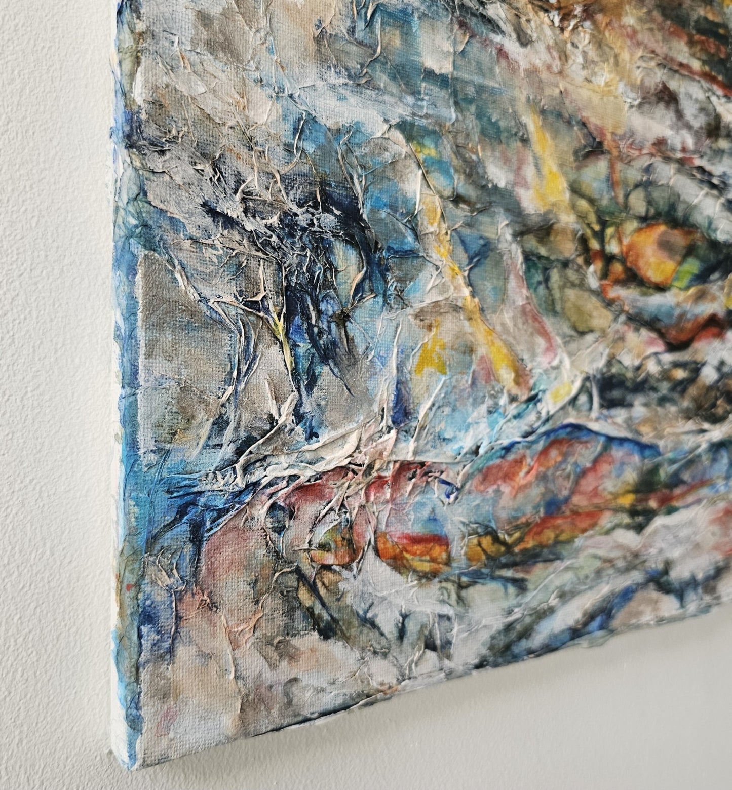 Serenity's Embrace: A Tapestry of Earth and Sea - Original Painting by Alison Boothroyd