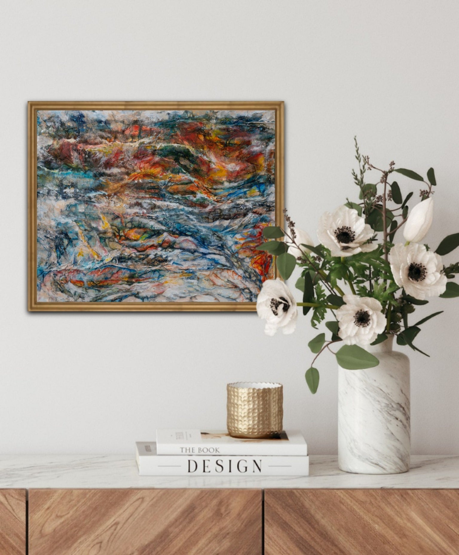 Expressive abstract painting, Alison Boothroyd